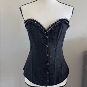 Elegant Black Corset Top